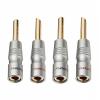 4pcs FP-200B(G) Speaker Cable Rhodium Plated Banana Connector(GS-200B R) view 3