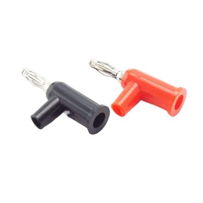 4pcs Side Screw Connection 4mm Banana Cable Connector Stackable Nickel Plated Speaker Multimeter Accessories red Black P1(4pcs red)