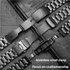 18-24mm Stainless steel curved end Watchband Fit for Casio EDIFICE EFV-540500/EFS-S510/EFB-650/EQB-501/EFR-303L/303D(Black2,18mm) view 4