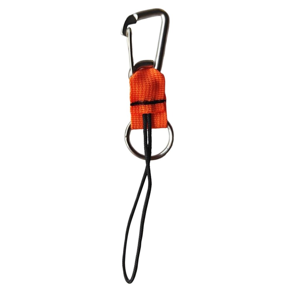Scuba Diving Lanyard with Metal Buckle - 20cm Camera Tether for Underwater Photography, Diving Accessories- Orange