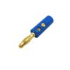 100Pcs/lot 4mm Banana Connector Screw Lock Bananas Test Plugs Male Red Blue Green Black Yellow(Blue) view 2
