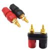 1/5pcs Banana Plugs Jack Socket Couple Terminals Connectors Red Black Connector Amplifier Terminal Binding Post Speaker(5pcs Dual) view 1