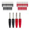 20Pcs 4mm Banana Connector High Current Insulated Shrouded Stackable Speaker Screw Cable Adapter(10 Red 10 Black) view 1