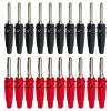 20Pcs 4mm Banana Connector High Current Insulated Shrouded Stackable Speaker Screw Cable Adapter(10 Red 10 Black) view 2