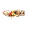 2 pcs Speaker Terminal Connector Binding Post Amplifier Pure Cupper Gold-Plated Banana Socket Small Size(1 Set (2 Pieces),A 1 Black and 1 Red) view 4