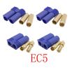 4Pcs EC5 Banana Bullet Bananas Male Female Connector with Blue Housing Shell(4 Female) view 3