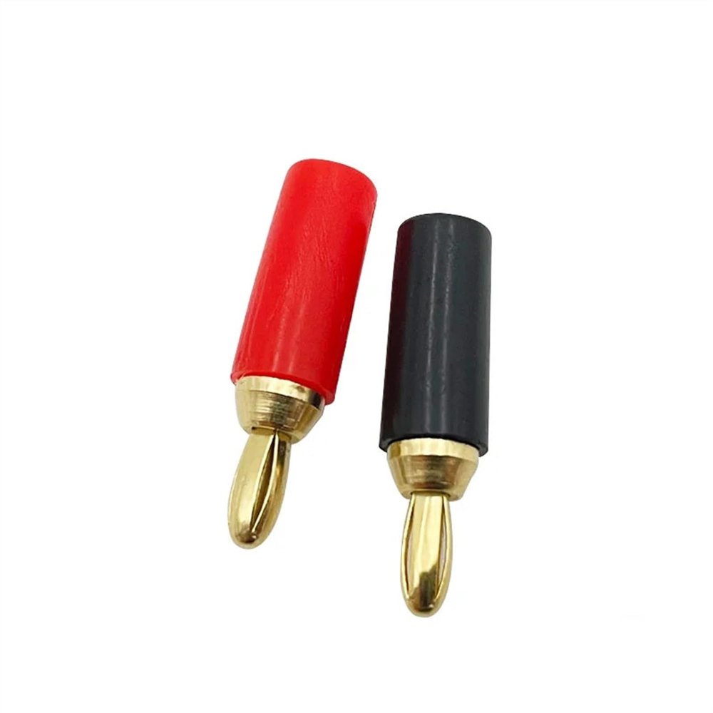 20pcs 2.5mm Pure Copper Gold Plated Banana Plugs Musical Speaker Cable Wire Pin Banana Connectors(20 Green)