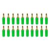 20pcs 2.5mm Pure Copper Gold Plated Banana Plugs Musical Speaker Cable Wire Pin Banana Connectors(20 Green) view 2
