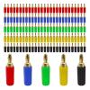 20pcs 2.5mm Pure Copper Gold Plated Banana Plugs Musical Speaker Cable Wire Pin Banana Connectors(20 Green) view 3