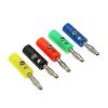 10PCS Audio Speaker Screw Banana Gold Plate Plugs Connectors 4MM Black Red(Lantern Plug,Blue.) view 2
