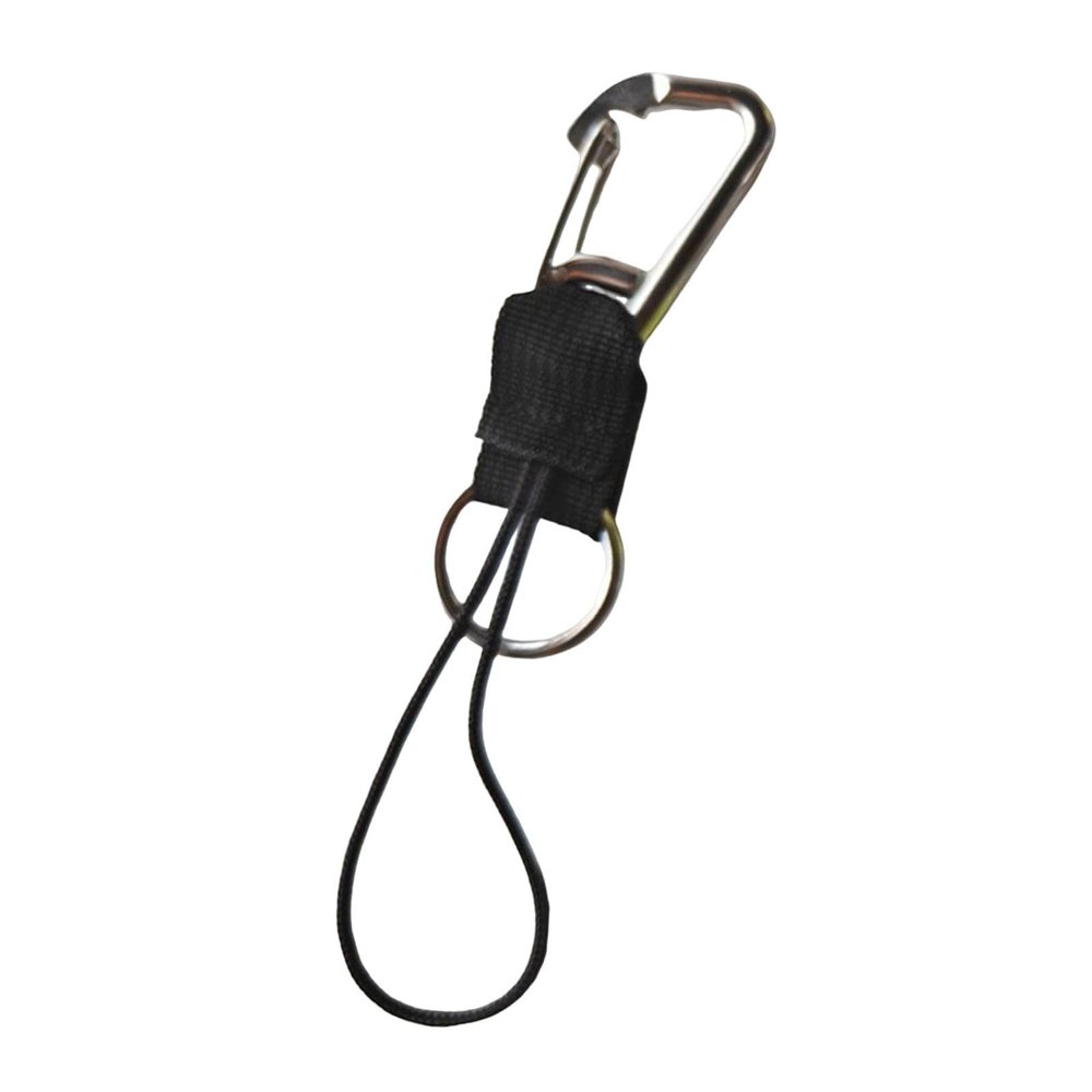Scuba Diving Lanyard with Metal Buckle - 20cm Camera Tether for Underwater Photography, Diving Accessories- Black