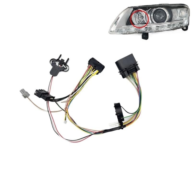 Suitable for 2009-2012 Compatible for Audi A6L A6C6 Headlights, Internal Wiring Harness, Wiring Group, Follow-up Wiring, Plug Wire Aging(with LED no AFS L)