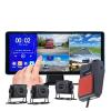 10.36'' Touch 4CH Split Screen Car DVR With AHD Backup Camera1080P MP4 Driving Recorder Monitor Black Box For Truck Bus Trailer(4 CH System A,None) view 2