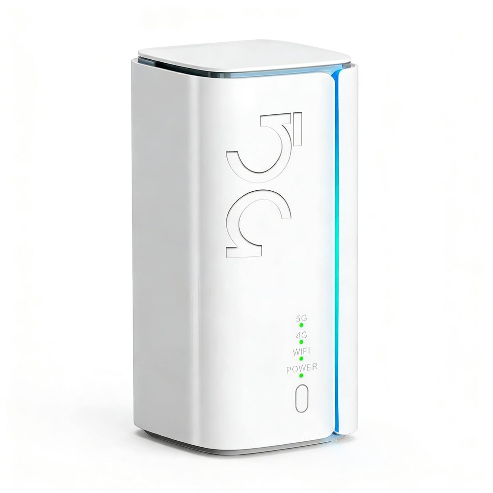 Denash 5G CPE Router with SIM Card Slot,Dual Band Portable Cellular Router,NSA SA WiFi 6 5G Routers Dual Band Cellular Modem for Home Office Indoor Wireless Internet