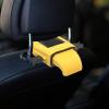Car SUV Seat Headrest Fan USB 12V 24V Multipurpose 7.4x4.3x2inch Universal Accessory Simple Assembly Adjustable 3 Speed- Yellow view 2