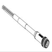 Woodhead/Molex, 1300240034, Mini-Change Single-Ended Cordset 5 Pole Male (Straight) to Devicenet Thick (Trunk) Pigtail (4 Item/s)