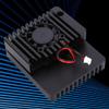 Aluminum Alloy Protective Enclosure with Cooling Fan for NanoPi R2S Black view 2
