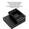 Aluminum Alloy Protective Enclosure with Cooling Fan for NanoPi R2S Black view 4