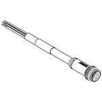 Woodhead/Molex, DN01A-M050, Mini-Change Single-Ended Cordset 5 Pole Male (Straight) to Devicenet Thick (Trunk) Pigtail (4 Item/s)