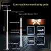 Camera Mounting Bracket Pole, Detachable Surveillance Camera Pole, Surveillance Post Stand for School Backyard Porch Patio Walkway(137.8in/11ft) view 2