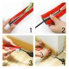 Wire Cable Hider for Floor,Cord Cover Raceway Kit Channel Flexible Wires Management Concealer view 2
