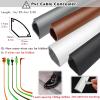 2 Pcs Cable Concealer Floor,Hide Wires Along Wall/Cables Cords or Wires - Protect from Trips and Falls(Grey Holds 5 Wires,L 5m/16.4ft) view 3