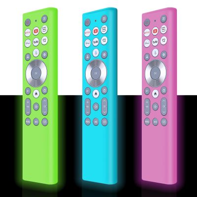 [3-Pack] RETROSUN Remote Cover for Hisense TV ERF6A80 ERF6G80H ERF6F80H Voice Remote Easier to Find, Silicone Cover Compatible with Hisense U6 U7 U8 U9 Series 4K UHD TV (Fluorescent Green/Blue/Pink)