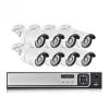 JUCFRDNJ H.265+ 8CH 5MP HD POE NVR Kit CCTV Security System AI Audio Face Detect IP Camera Outdoor 2592X1944 P2P Video Surveillance Set(None,8CH NVR and 8 Camera_AU Plug) view 1