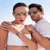 AI Smart Glasses with 8MP Camera, 160+ Languages Translation, Real-Time Voice Bluetooth Smart Sunglasses for Travel/Meetings (Transparent) view 3
