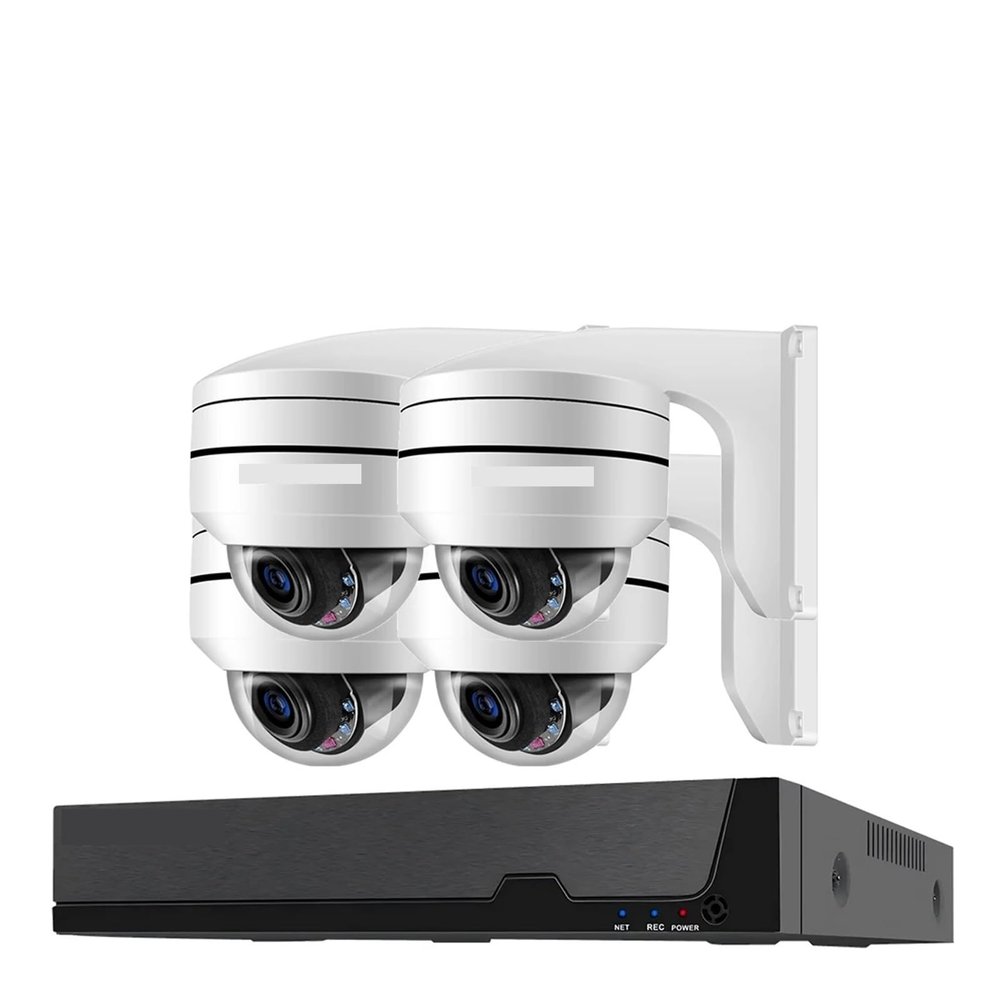4K Tuya POE Surveillance System 12X Zoom 8MP Audio Record PTZ CCTV POE AI Security IP Camera 8CH P2P NVR Video Surveillance Kit(None,8CH NVR 4 Camera_US Plug)