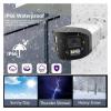 JUCFRDNJ 4K 8MP Dual Lens POE Security Camera System 8CH POE NVR Kit 180 Panoramic Camera CCTV Video Surveillance System Kit 4CH(None,10CH NVR 2CAMERA_EU Plug) view 2