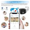 JUCFRDNJ 4K 8MP Dual Lens POE Security Camera System 8CH POE NVR Kit 180 Panoramic Camera CCTV Video Surveillance System Kit 4CH(None,10CH NVR 2CAMERA_EU Plug) view 4