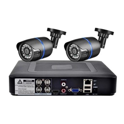 JUCFRDNJ H.265X 8CH 5MP Video AHD Camera System 2/4/6/8 PCS Outdoor AI Motion Detection HD 5.0MP AHD Cameras Home Security Kit(2T,2PCS 1080P Cam)