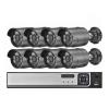 JUCFRDNJ 4CH 8CH POE Video Security System 4MP 5MP Audio Outdoor Weatherproof Night Vision IP Camera Street Surveillance CCTV Kit(None,4CH NVR and 2PCS 5MP) view 1