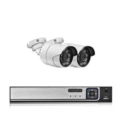JUCFRDNJ 8MP Security Camera System 8CH 4T POE NVR H.265+ Night Vision CCTV Video Surveillance Kit Dual Light Source IP Camera(None,4CH NVR and 2PCS)