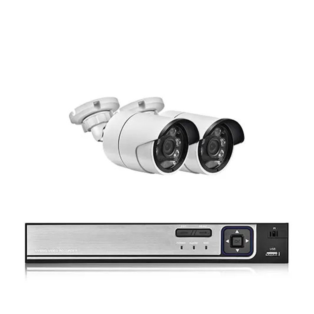 JUCFRDNJ 8MP Security Camera System 8CH 4T POE NVR H.265+ Night Vision CCTV Video Surveillance Kit Dual Light Source IP Camera(None,4CH NVR and 2PCS)
