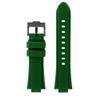 1416mm Convex interface silicone Watchband fit for CASIO G-Shock GST-B400/GST-B200(Green black,GST-B200) view 1