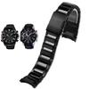 22mm Fine steel exclusive use Watchband Fit for Casio EDIFICE EQB-501/EQB-500/EQB-800(Black) view 1