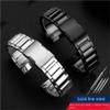 22mm Fine steel exclusive use Watchband Fit for Casio EDIFICE EQB-501/EQB-500/EQB-800(Black) view 3