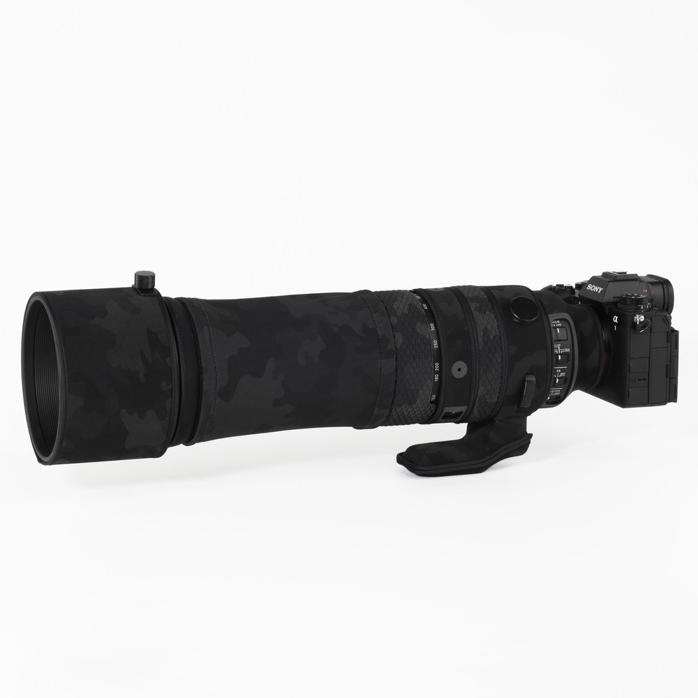 CHASING BIRDS Lens Camouflage Waterproof Coat for Olympus 150-600mm F5-6.3 is ED MSC Rainproof Lens Protective Cover (Shadow Black)