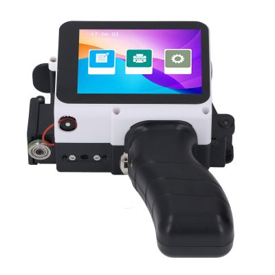 Sanpyl Handheld Printer, Portable Handheld Printer with Touch Screen Type C Interface, Support Multi Languages Materials for Bag Carton Box Wood