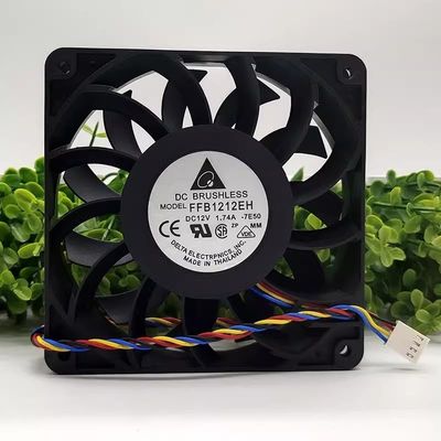 Shrandi REAMTONY 120mm Cooling Fan Delta FFB1212EH - High Air Volume Booster Fan with Speed Control, 12V, 1.74A, Ideal for PC and Electronics Cooling