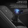 AOWINHIT Smart Lock Fingerprint Security Entry Black for Office Aluminium Alloy for Office Dormitory view 3