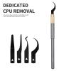 Aramox 4 in 1 Motherboard IC Chip Repair Degumming Knife Set with Aluminum Alloy and Copper Head, 4 Blades with Ergonomic Handle (Grey B) view 4