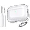 AhaStyle Clear Airpods Pro 3 Case Cover 2025 [Anti-Yellowing] Soft TPU Protective Skin for Apple AirPods Pro 3rd Generation Case with Cleaner Kit Support USB-C Charging Case and Wireless Charging view 1
