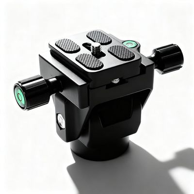 Aluminum Alloy Monopod Tilt Head with Plate, 90 Pan Tilt, 10kg Load Capacity - Durable Construction, Easy Balance Adjustment, Ideal for Birdwatching Photography