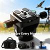 Aluminum Alloy Monopod Tilt Head with Plate, 90 Pan Tilt, 10kg Load Capacity - Durable Construction, Easy Balance Adjustment, Ideal for Birdwatching Photography view 3