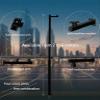 6-20FT Adjustable Solar Camera Pole,Outdoor Security Post with Mounting Bracket & Lightning Protection,Pole for Surveillance Camera Ground Mount(1,350cm/137.8in) view 3