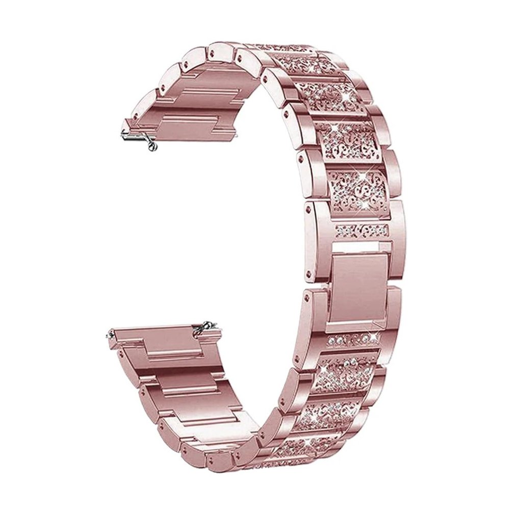 22mm 20mm Women Bracelet For GT 3 2 46mm 42mm Strap Galaxy Watch 6 5 Pro 4 Classic Band 40mm 44mm 43mm 47mm(Pink gold,20mm)