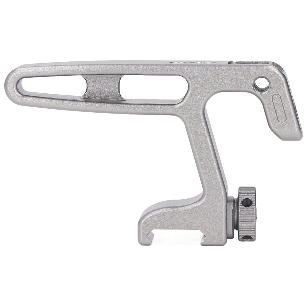 Camera Top Handle | Aluminum Alloy Compact Handle Grip with Standard Rail Mount | Universal Camera Rig Handle for DSLR/Mirrorless/Video Cameras | 1/4 3/8 Screw Holes
